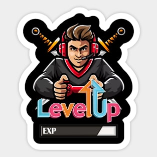 Level up Sticker